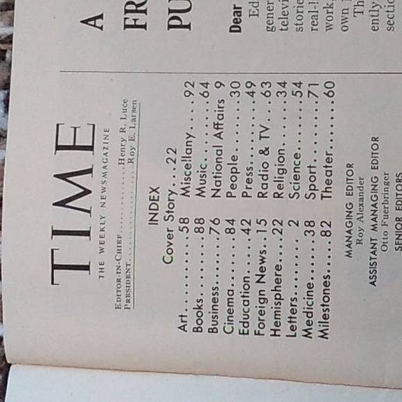 TIME  1955 Venezuela's Perez Jimenez..  VOL.LIX 92 pgs - Picture 6 of 11